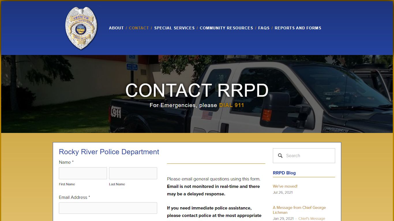 Contact RRPD — Rocky River Police Department